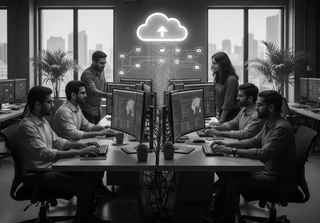 Cloud Integrated Intelligence illustration